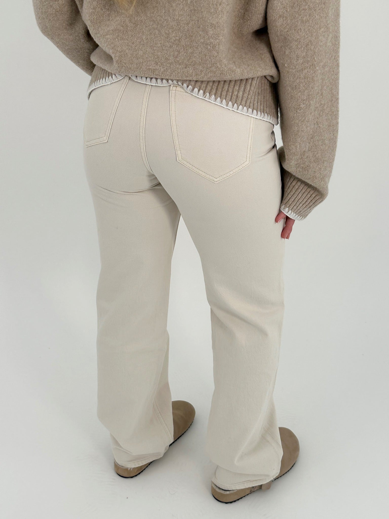 VMTESSA Wide Jeans - Ecru